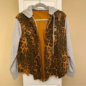 Hooded Leopard Jacket